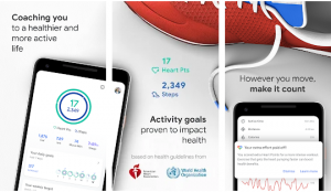GoogleFit merupakan aplikasi untuk menghitung langkah kaki yang langsung diciptakan oleh Google dan American Heart Association. Aplikasi yang dapat diunduh secara gratis ini tidak hanya menghitung langkah kaki, tapi juga memantau segala aktivitas fisik dan membantu untuk menetapkan pencapaian dalam berolahraga.