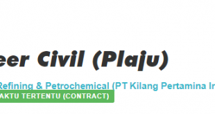 recruitment.pertamina.com Posisi Engineer Civil Plaju