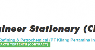 recruitment.pertamina.com Sr Engineer Stationary (Cilacap)